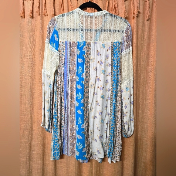 Bohemian Patchwork Tunic Dress - Picture 4 of 4
